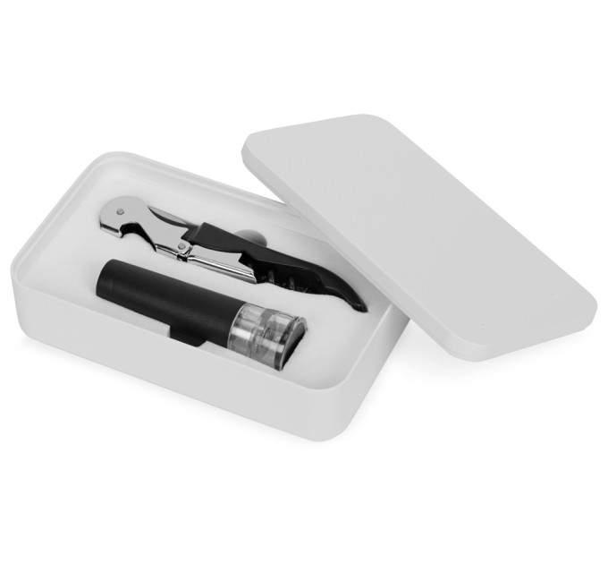 Набор аксессуаров для вина в пластиковой подарочной коробке, 2шт