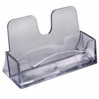 Подставка для визиток тонированная, серая 02вт Подставка для визиток тонированная, серая 02вт