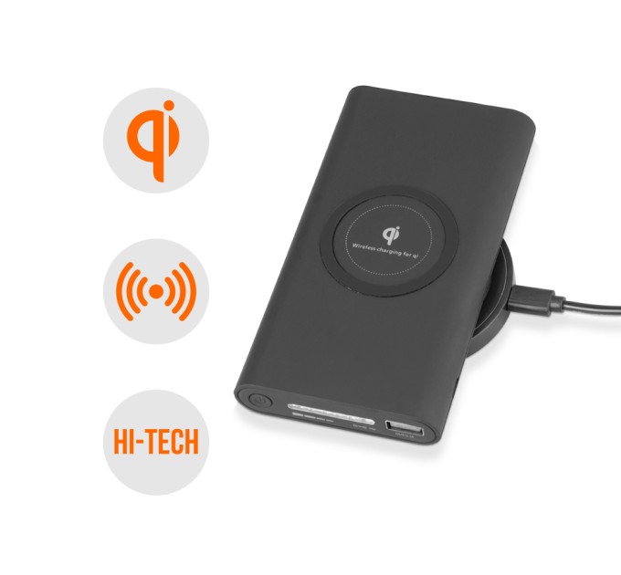 Портативное беспроводное зарядное устройство "Force", 8000 mAh