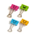Зажим 25 мм, цветной, Смайл 8486