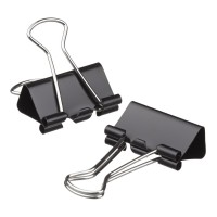 Зажим 25 мм, черный, 12 шт/уп, «Stolz» 3А9