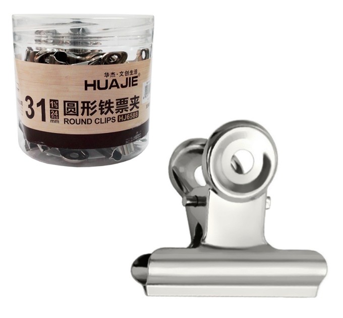 Зажим 31 мм, мощный, 24 шт/уп HJ6588