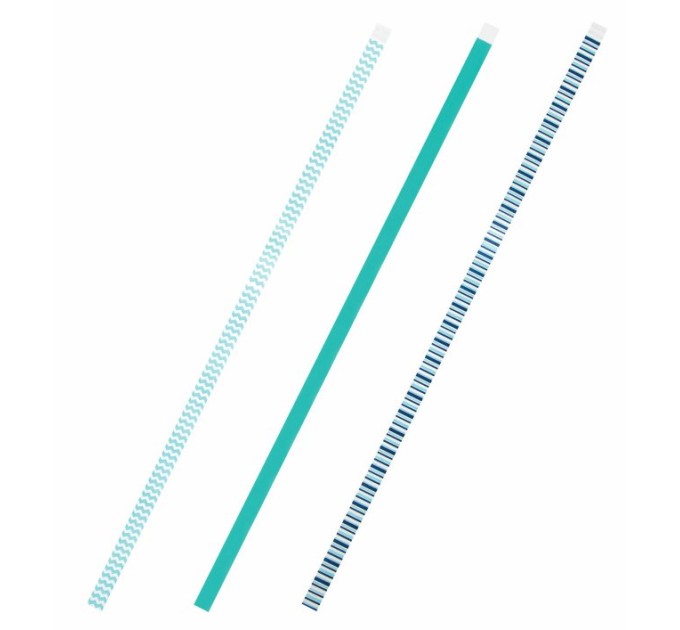 Закладки-ляссе фактурные для книг А4, «Лазур», клейкий край, 3 ленты 112970