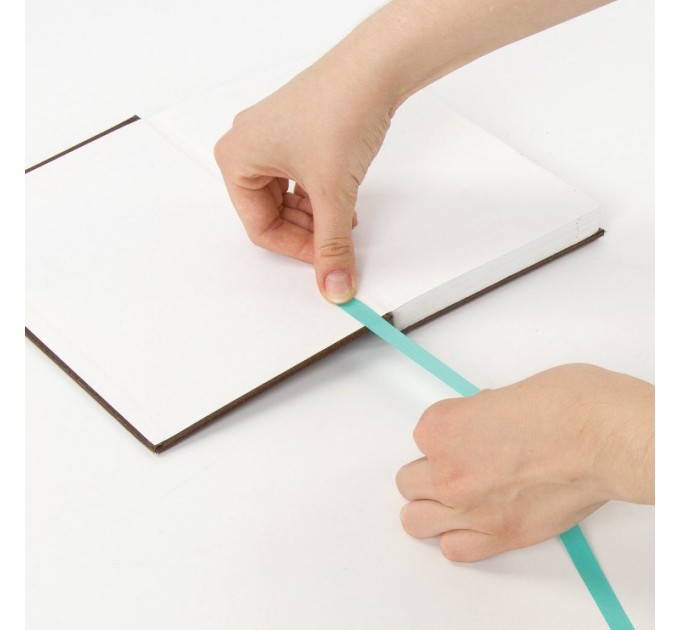 Закладки-ляссе фактурные для книг А4, «Лазур», клейкий край, 3 ленты 112970