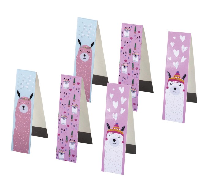 Закладка-магнит для книг 25х196 мм, «Ламы» 111642