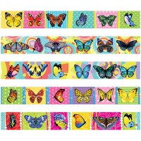 Закладка-магнит для книг «Бабочки», блестки, 25х200 мм 243760
