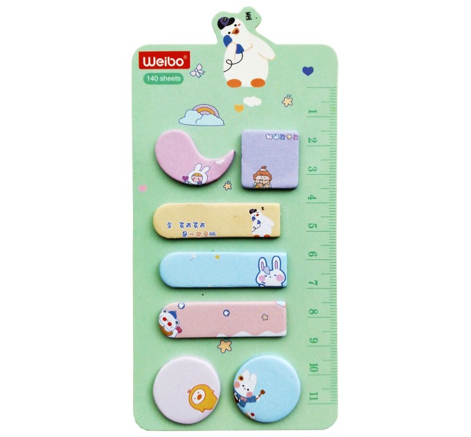 Закладки бумажные фигурные 7х20 л WB-95131